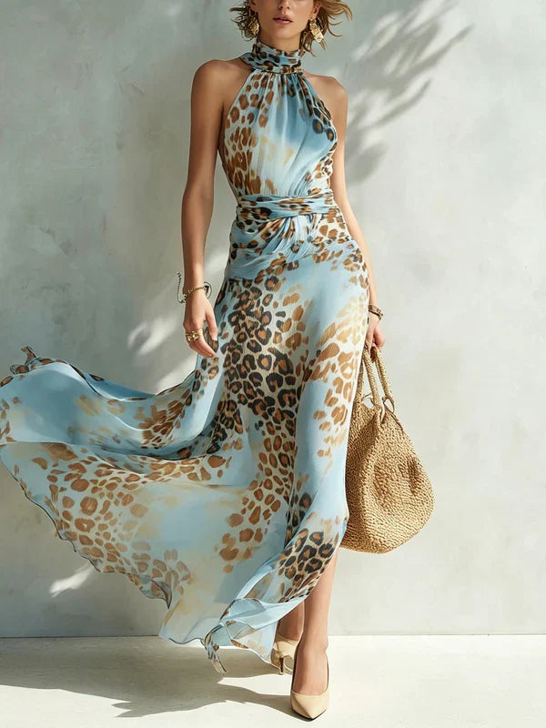 Trendé™ | Desiree Glamouröses Maxikleid mit Animal-Print