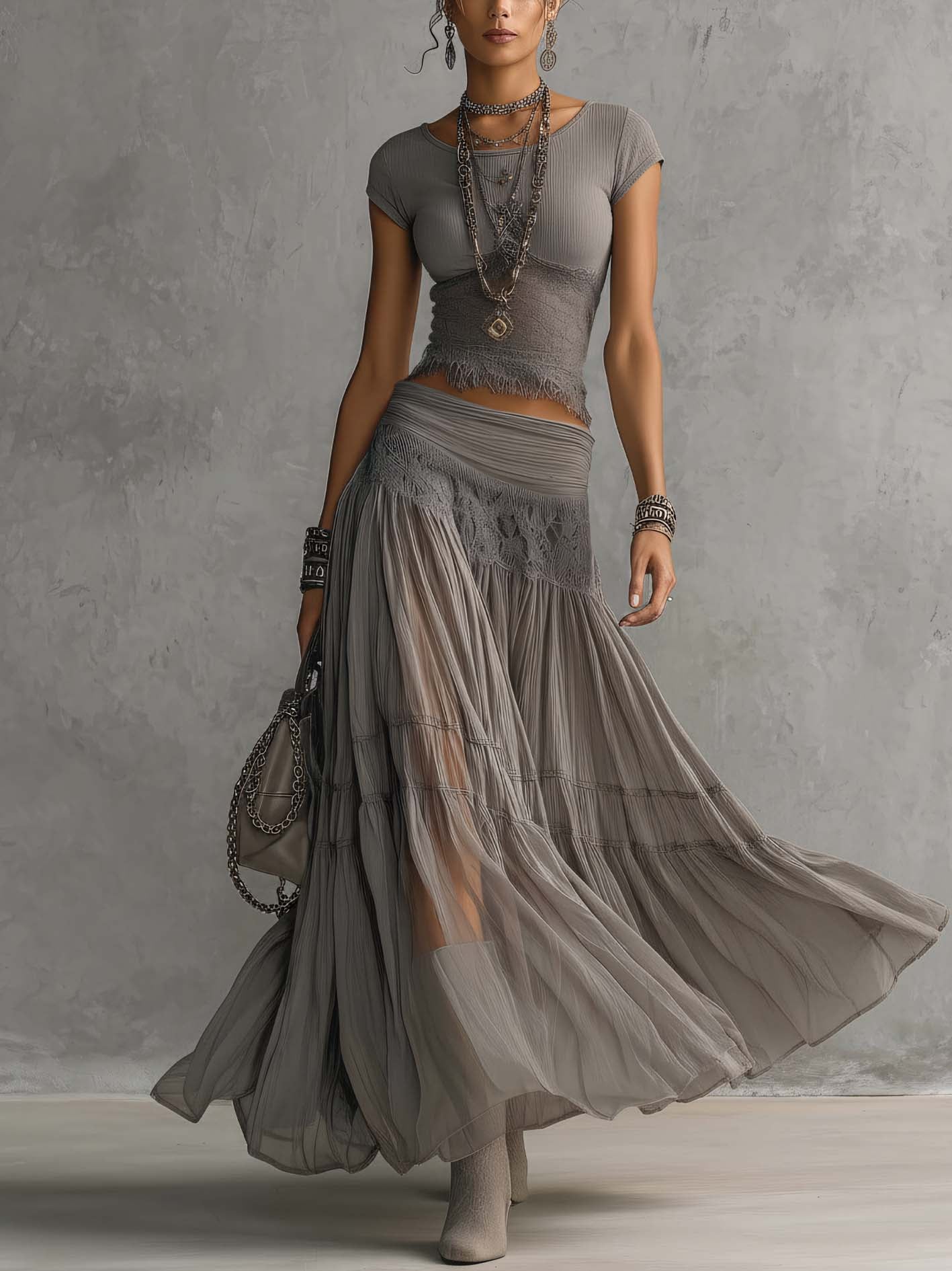 Trendé™ | Caterina Ätherisches Boho-Couture-Set