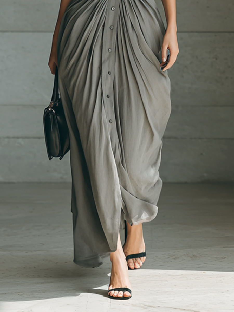 Trendé™ | Nora Maxikleid mit langen Ärmeln