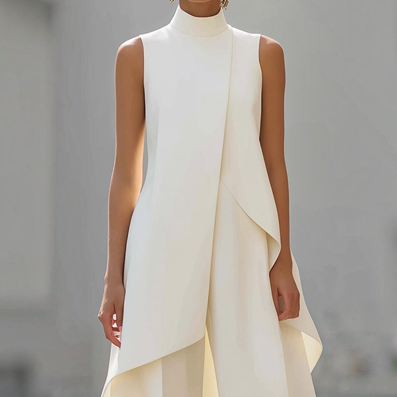 Trendé™ | Martina Elegantes ärmelloses Set mit weitem Bein