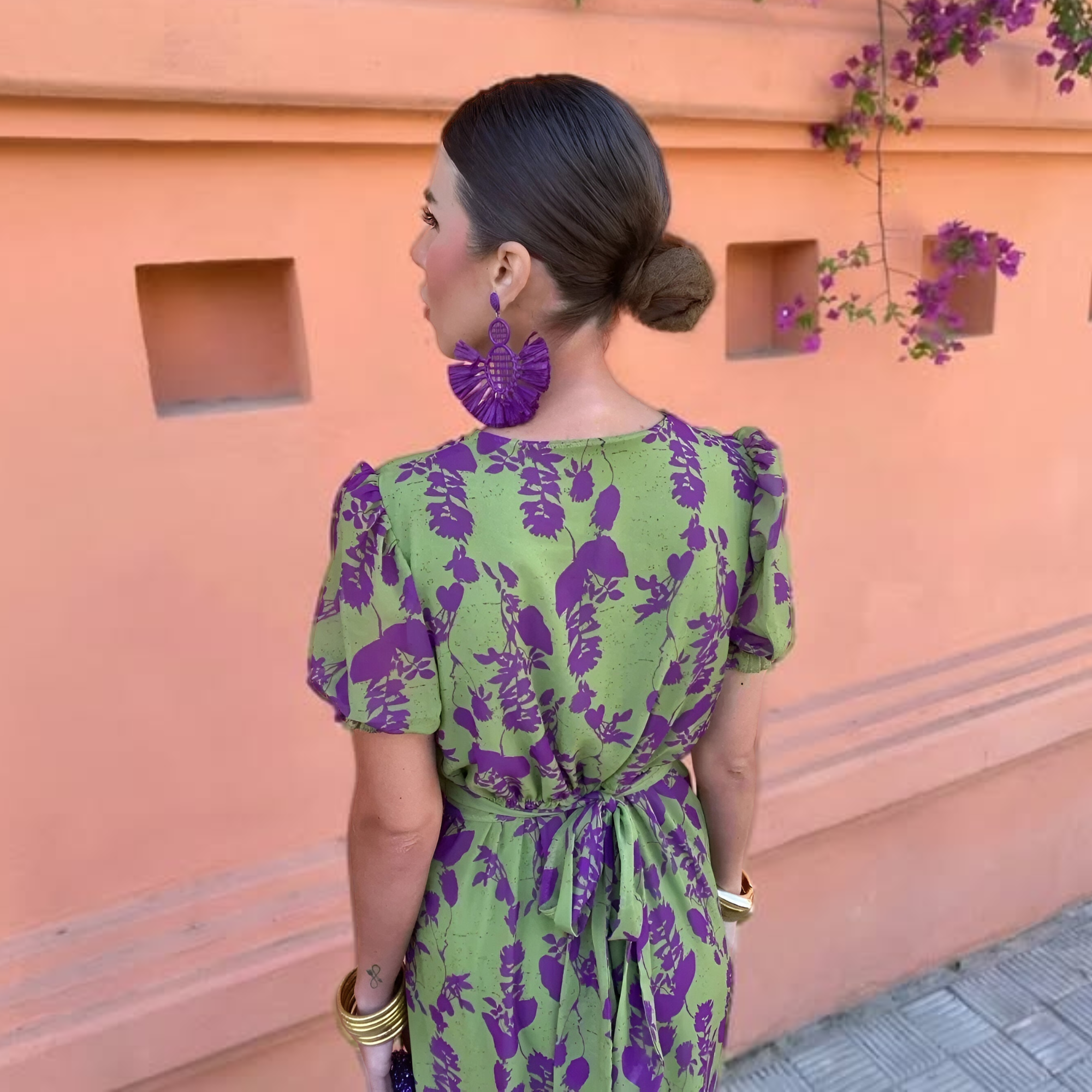 Trendé™ | Andrea Frühlingskleid mit fliessendem Fall