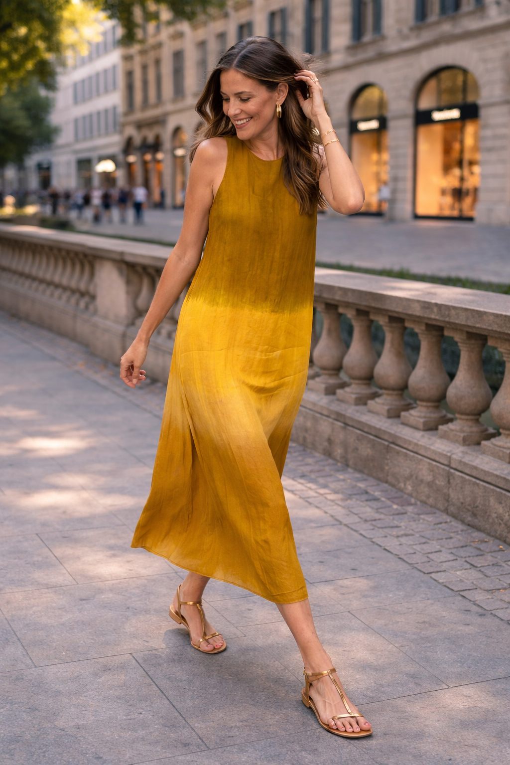 Trendé™ | Sophie Bedrucktes Kleid mit fliessendem Schnitt