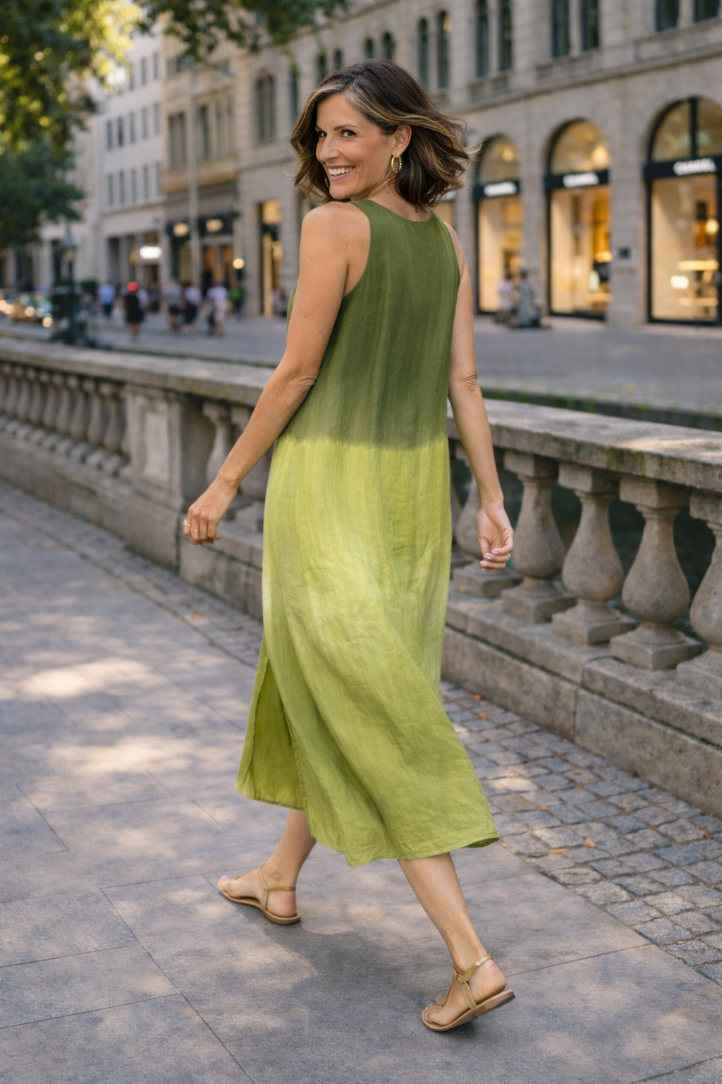 Trendé™ | Sophie Bedrucktes Kleid mit fliessendem Schnitt