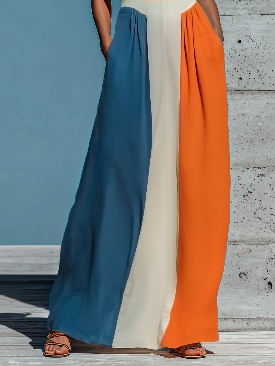 Trendé™ | Karina Maxikleid mit schulterfreiem Schnitt und Neckholder-Ausschnitt
