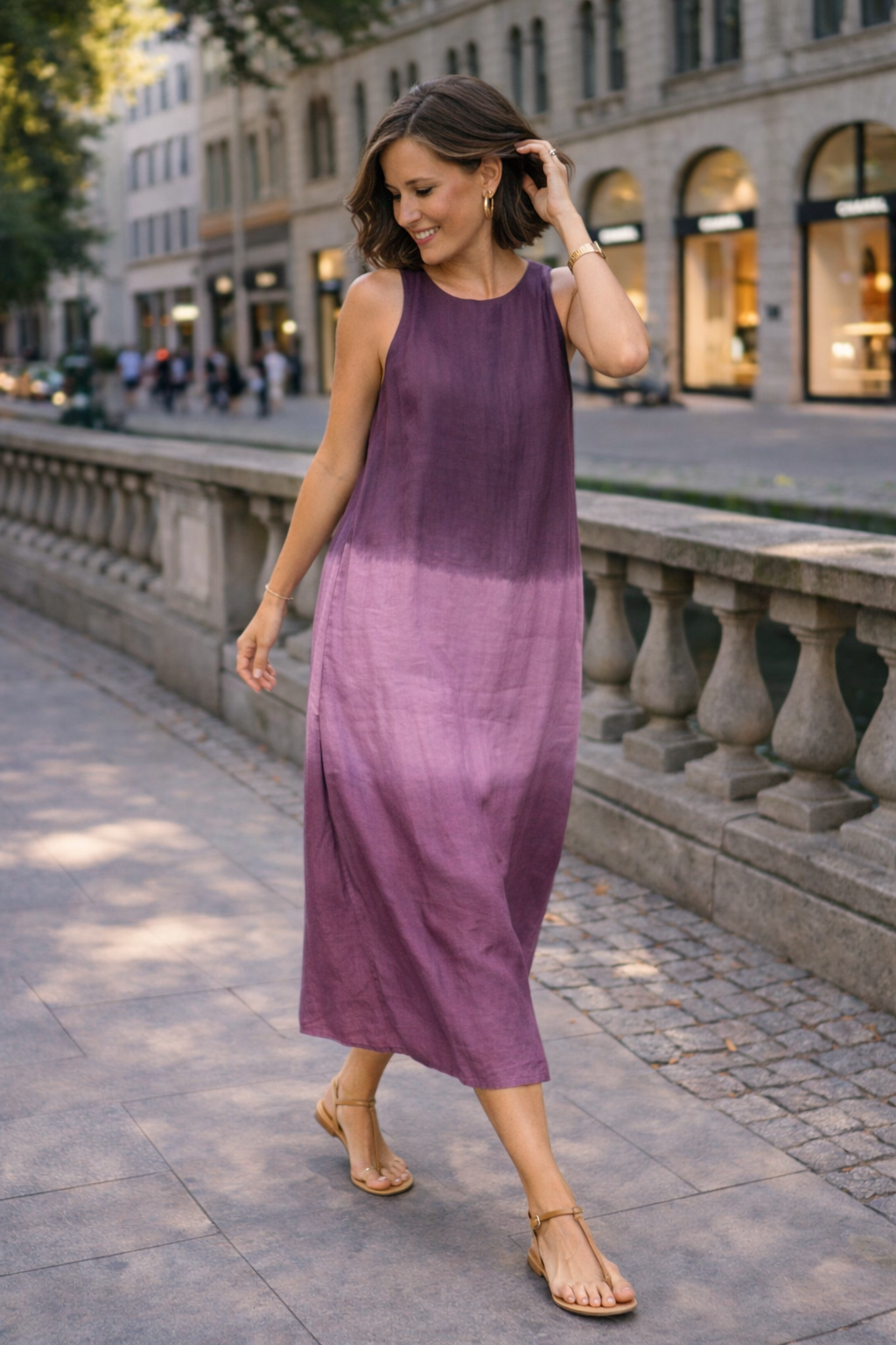 Trendé™ | Sophie Bedrucktes Kleid mit fliessendem Schnitt