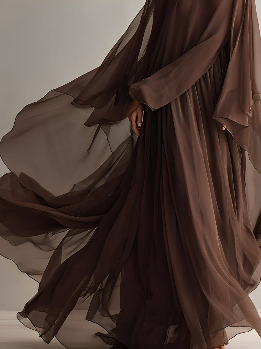 Trendé™ | Joelle Elegantes Chiffon-Maxikleid