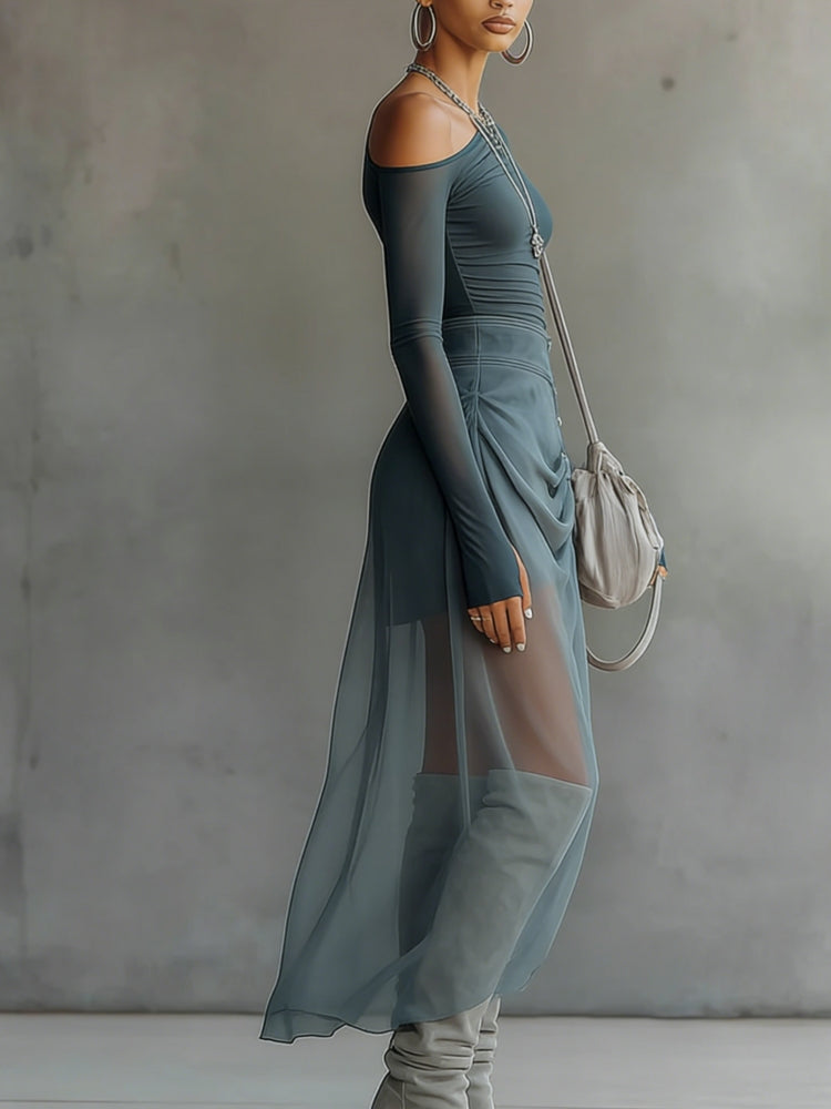 Trendé™ | Saria Asymmetrisches Set mit Ausschnittdetails