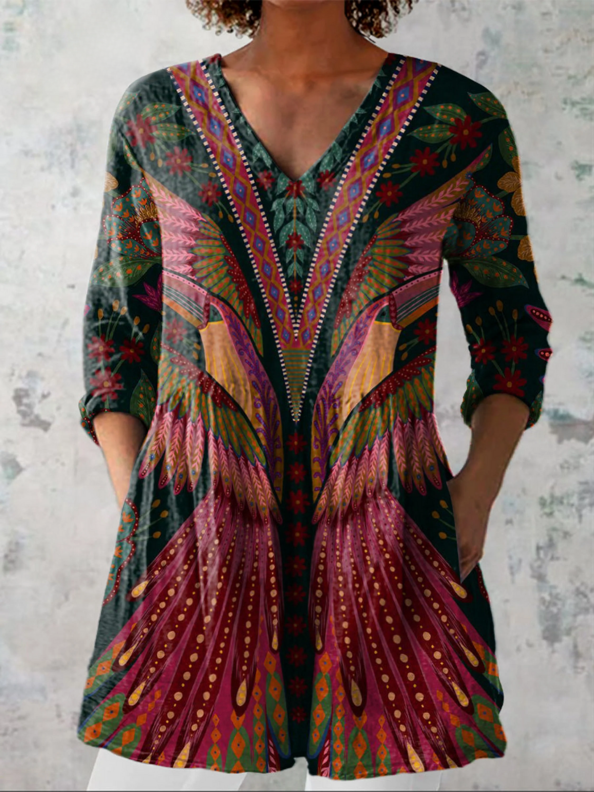 Trendé™ | Jade Elegante lange Bluse
