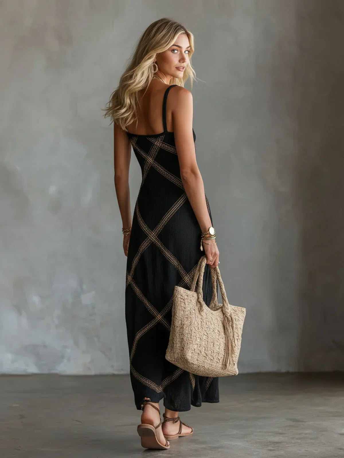 Trendé™ | Neyra Boho-Maxikleid ohne Ärmel