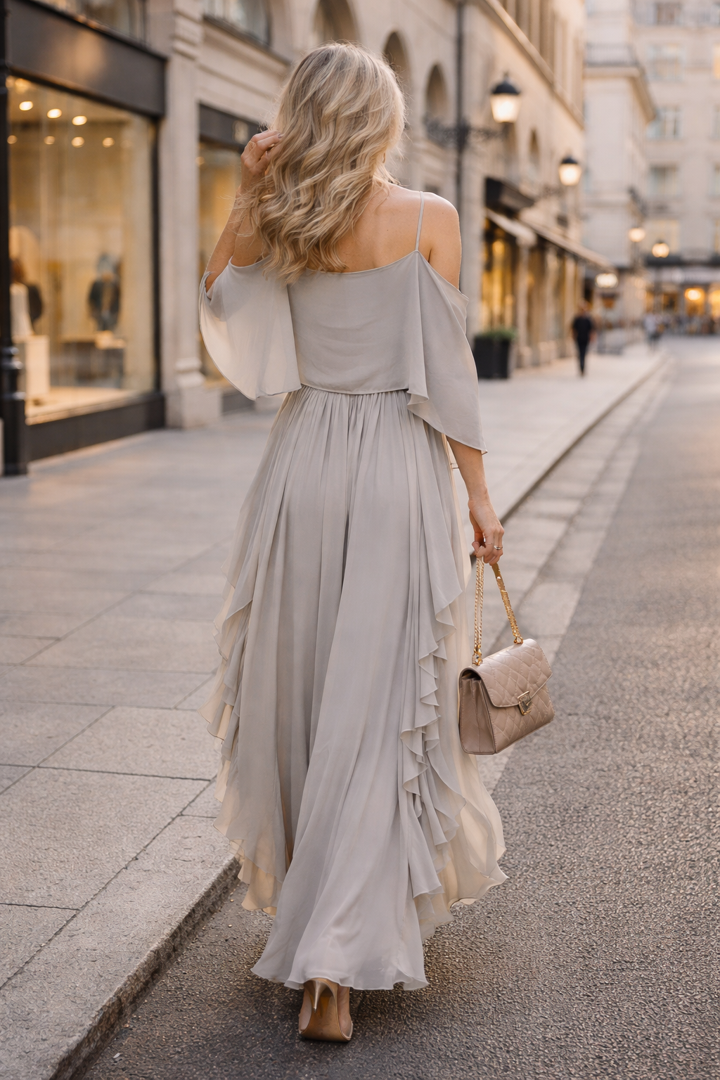 Trendé™ | Helene Drapiertes Abendkleid mit weichem Fall