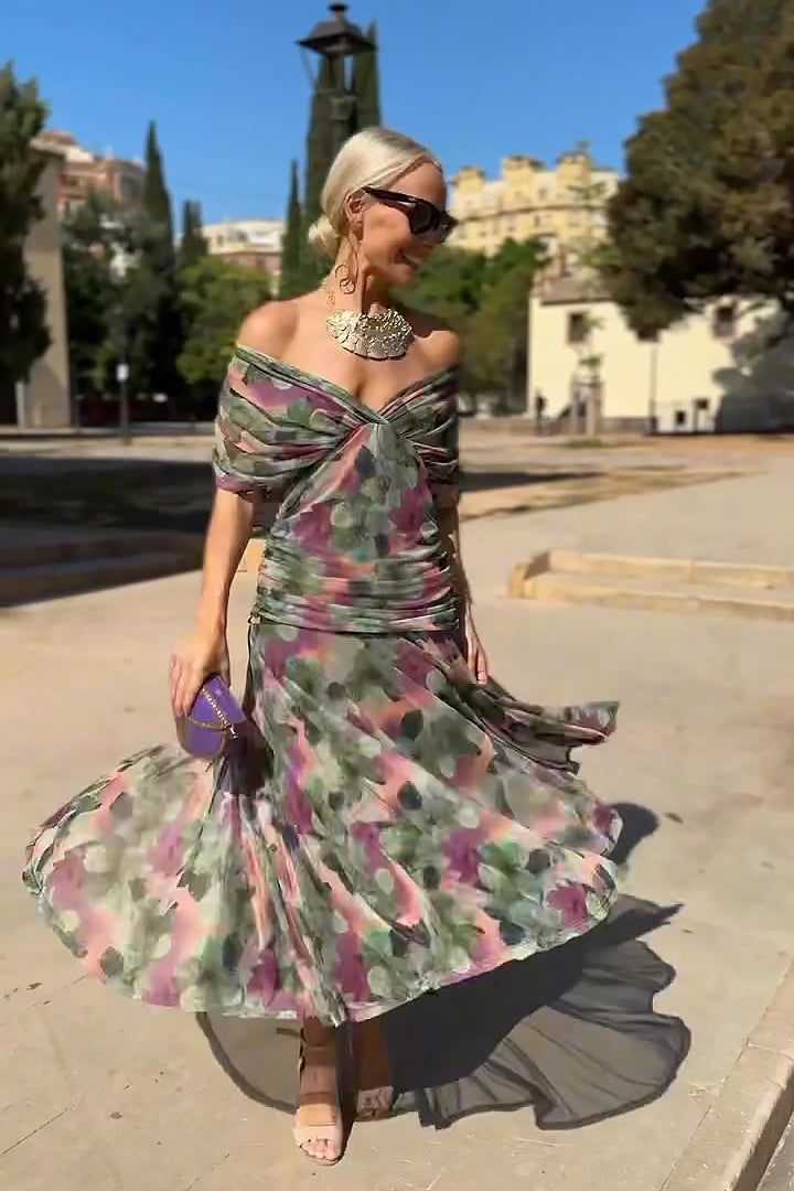 Trendé™ | Hendrika Fliessendes Abendkleid mit femininer Silhouette