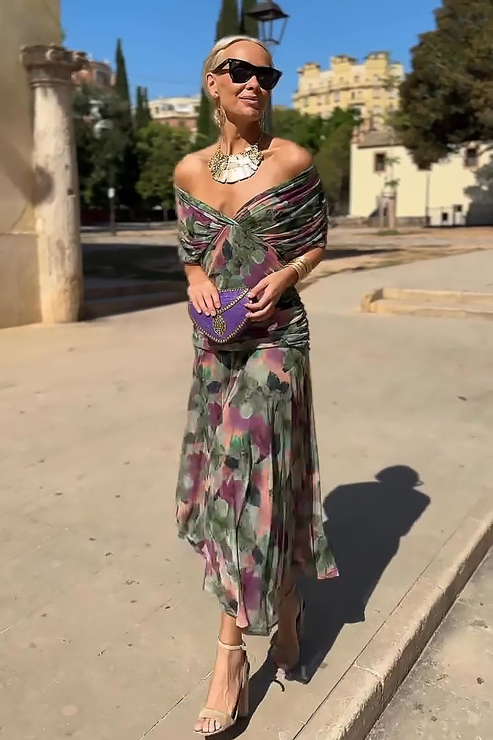 Trendé™ | Hendrika Fliessendes Abendkleid mit femininer Silhouette