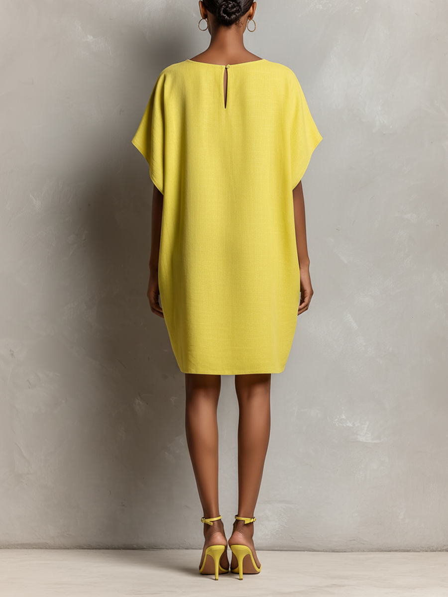 Trendé™ | Clarissa Leinenmix-Kleid mit Taschen