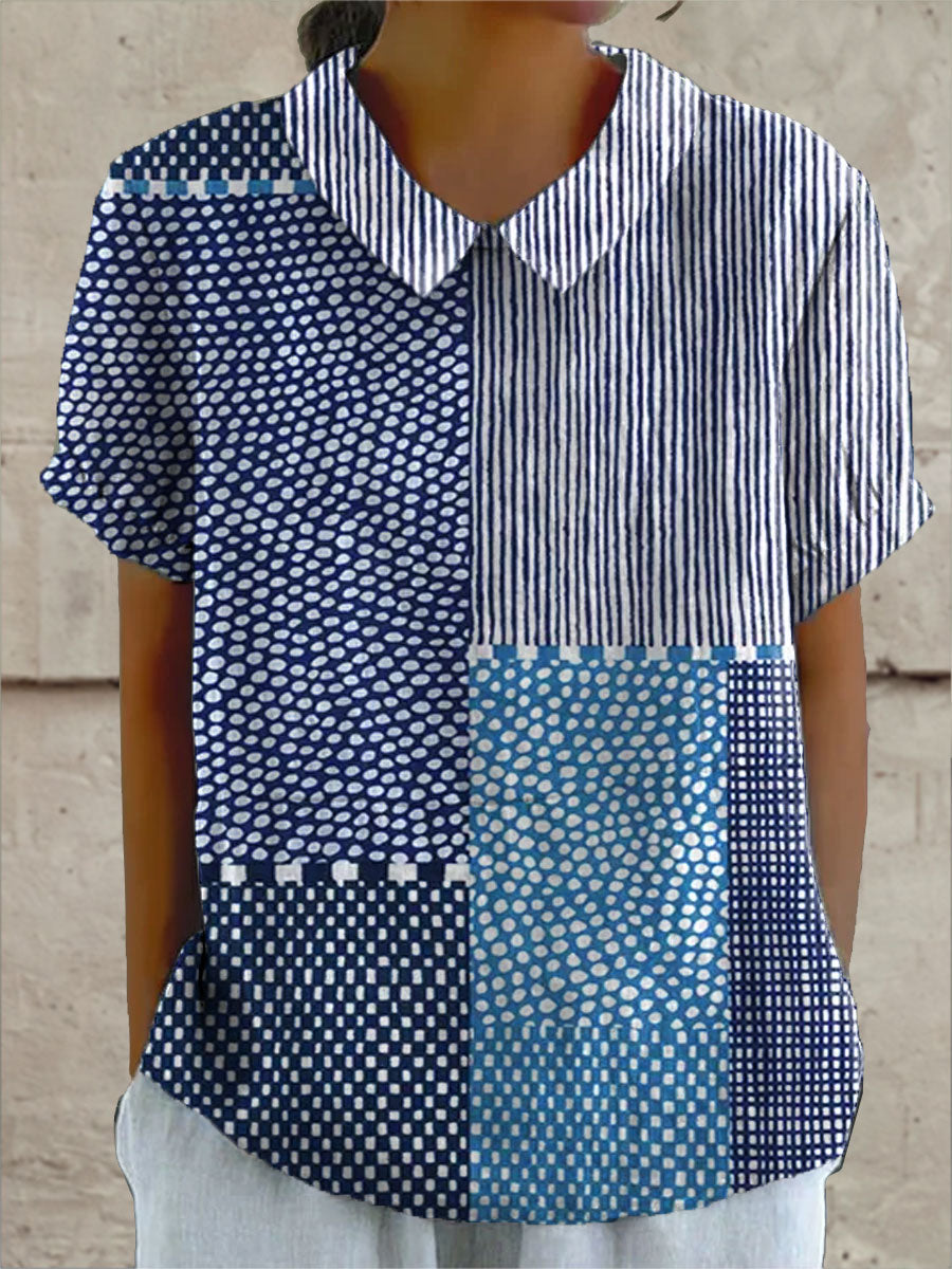 Ella | Patchwork Print Hemd