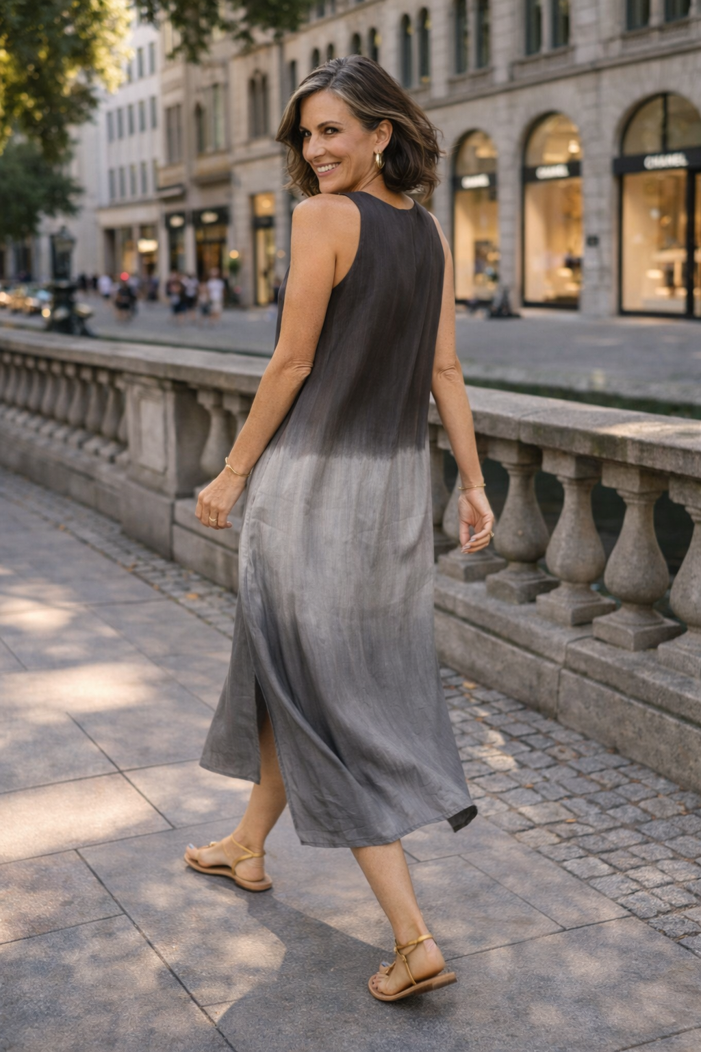 Trendé™ | Sophie Bedrucktes Kleid mit fliessendem Schnitt