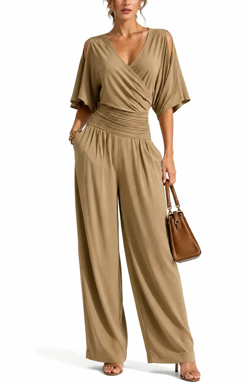 Trendé™ | Mia Eleganter Jumpsuit mit V-Ausschnitt