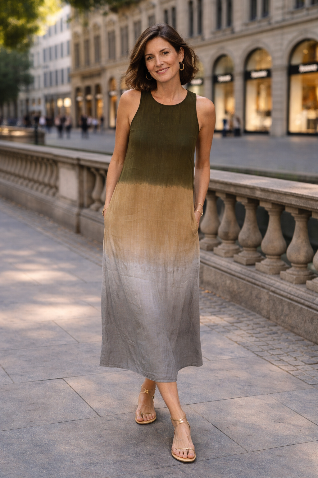 Trendé™ | Sophie Bedrucktes Kleid mit fliessendem Schnitt