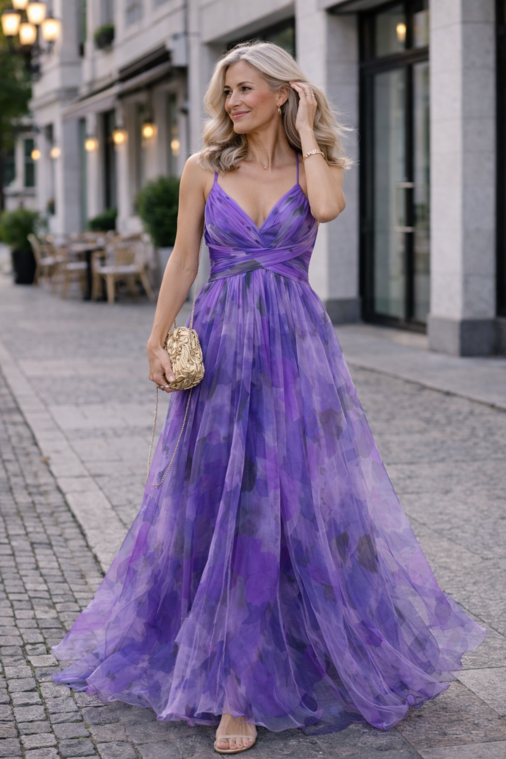 Trendé™ | Lena Florales Maxikleid mit hoher Taille