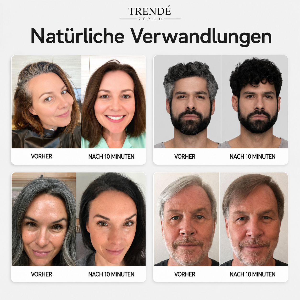 Trendé™ | Sofort-Farbshampoo für graue Haare