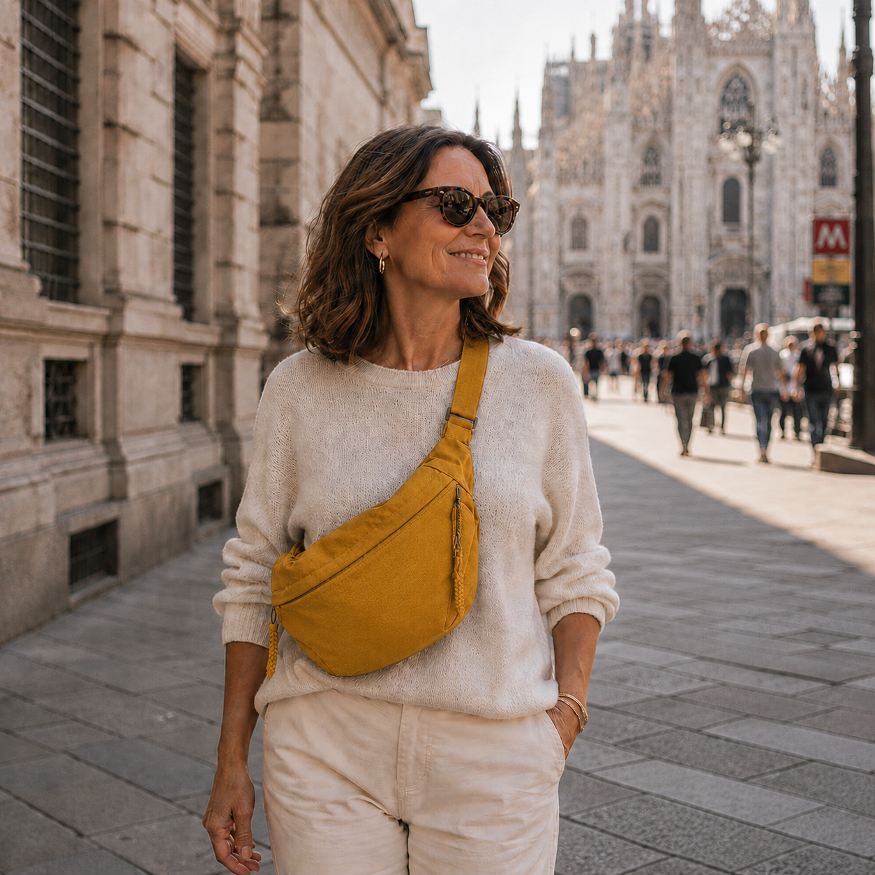 Trendé™ | Solene Umhängetasche in Ocker