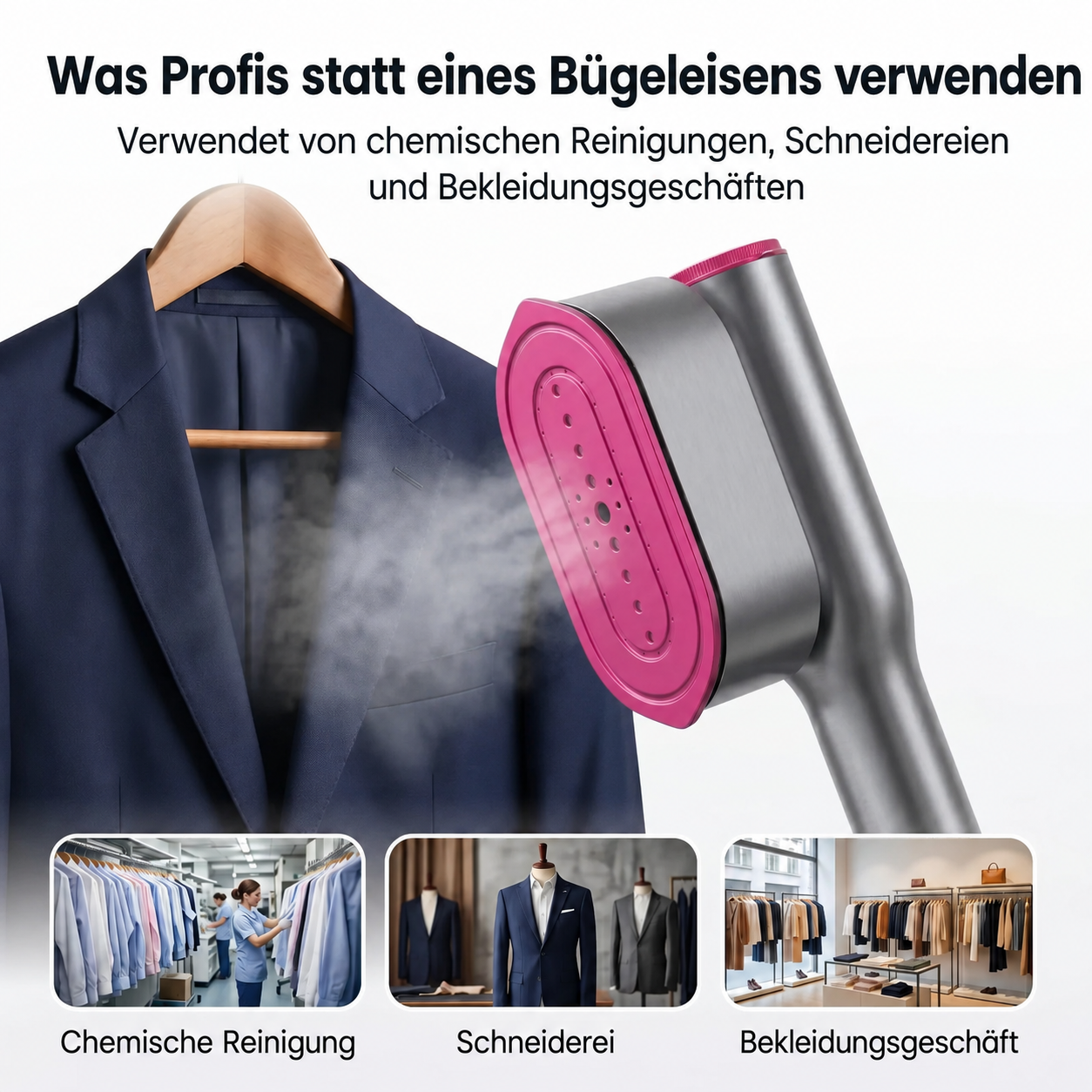 Trendé™ | RosyIron 2-in-1 Dampfglätter & Bügeleisen