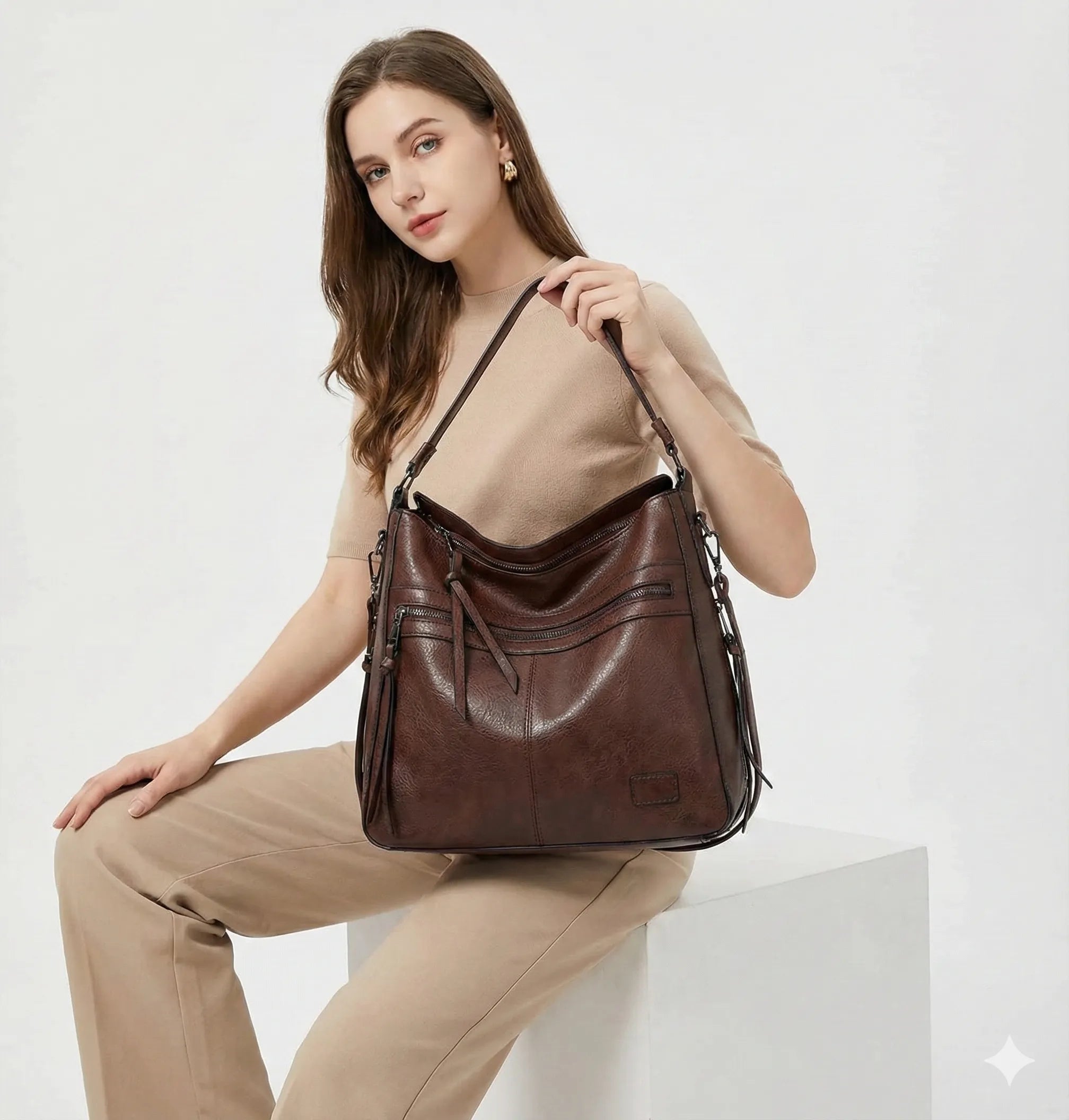 Trendé™ | Pietra Ledertasche mit zeitloser Eleganz