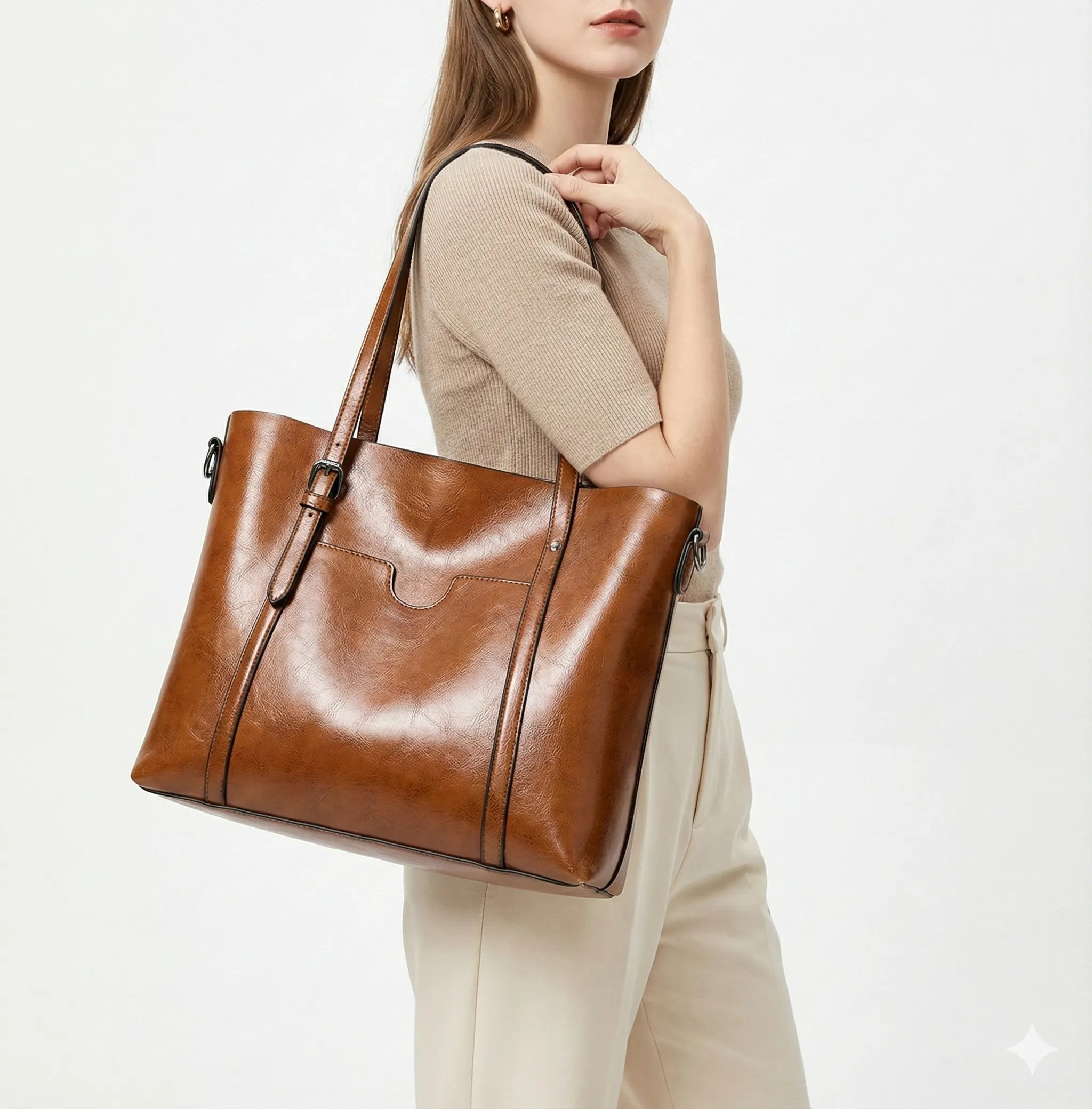 Trendé™ | Glamour Ledertasche mit zeitloser Eleganz