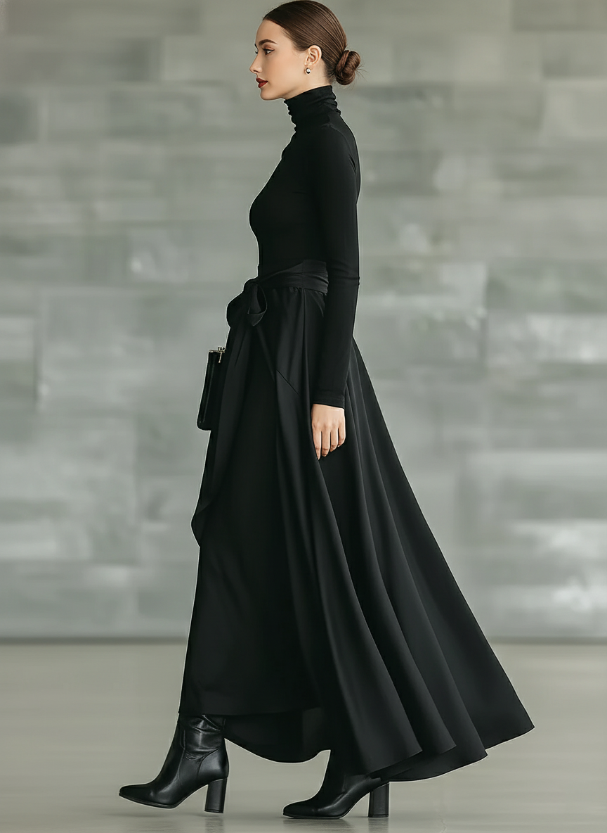 Trendé™ | Soraya Elegantes Satin-Maxikleid
