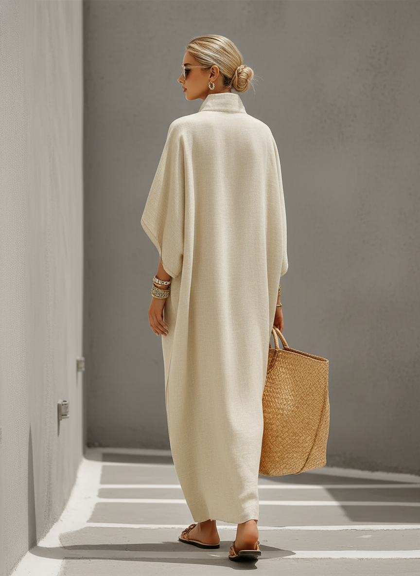 Trendé™ | Liv Leinenmix-Kleid mit Resort-Look