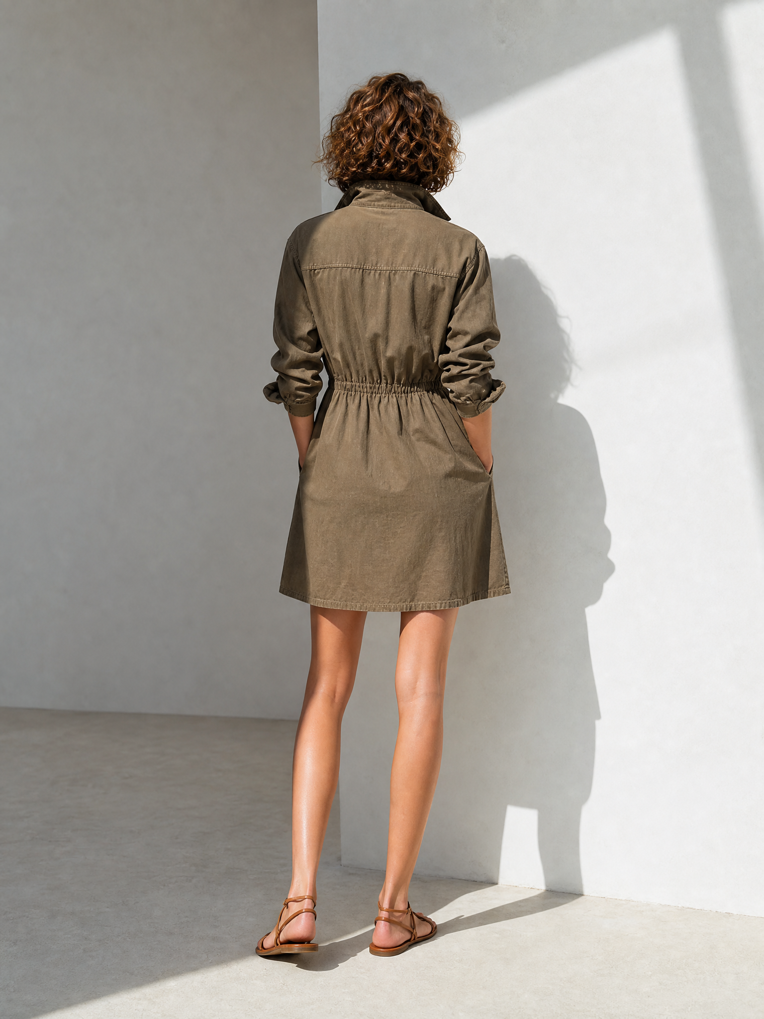 Trendé™ | Ramona Minikleid mit Kragen und Reissverschluss