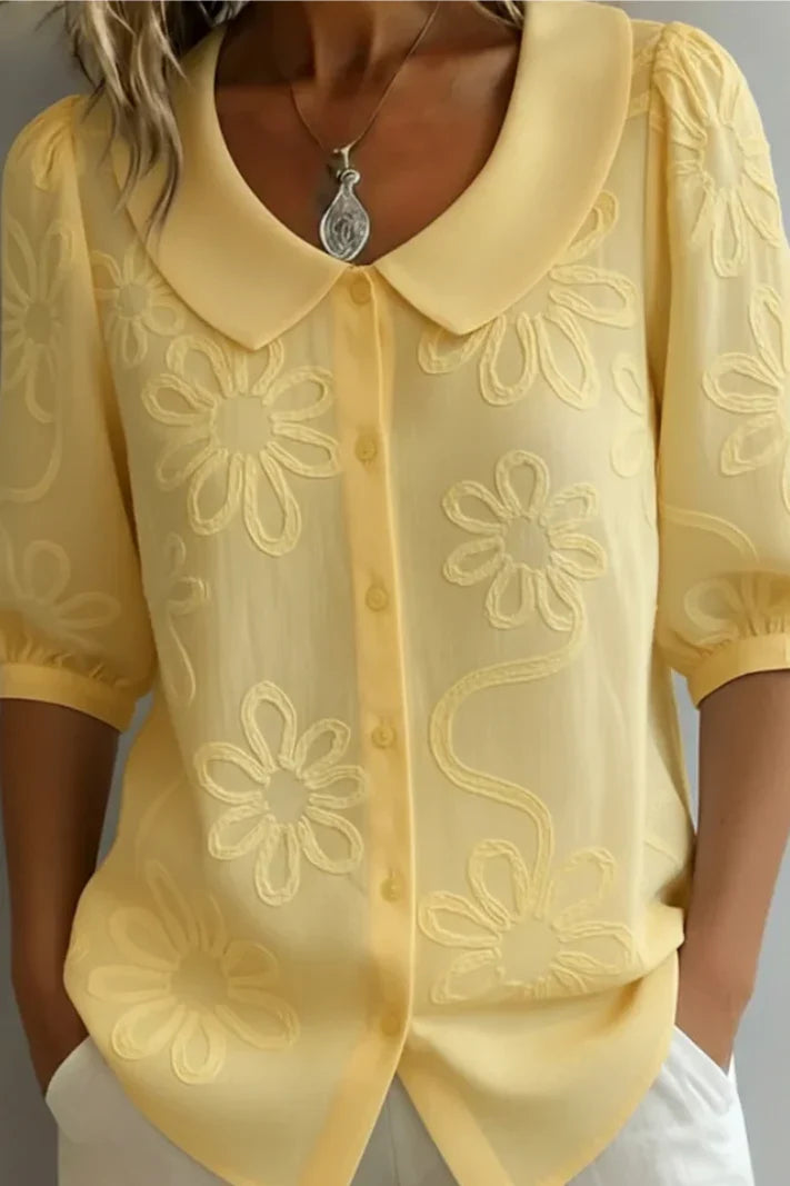 Ladina - Elegante Bluse mit Blumenmuster
