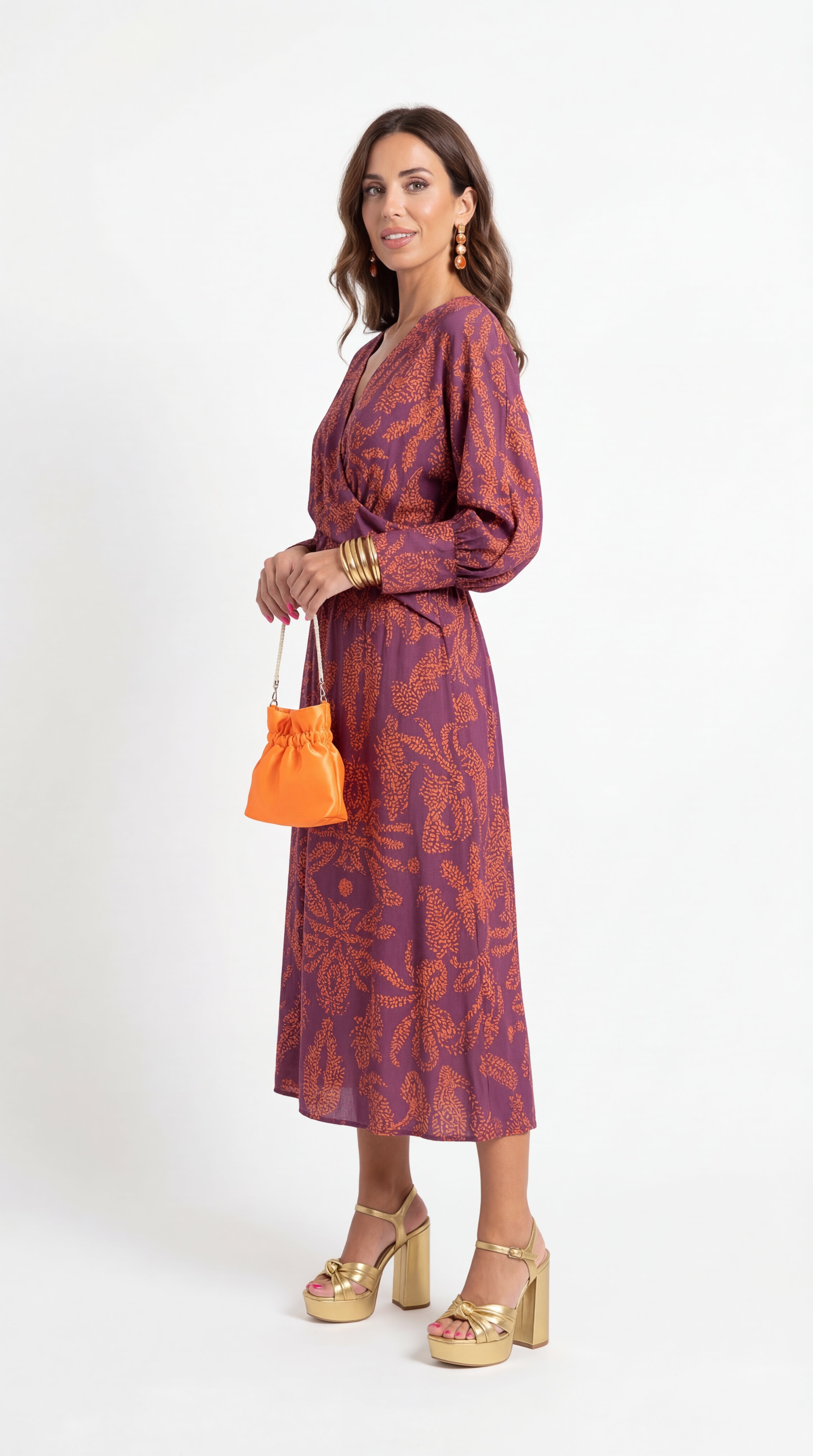 Trendé™ | Isadora Elegantes Midikleid mit dezentem Print