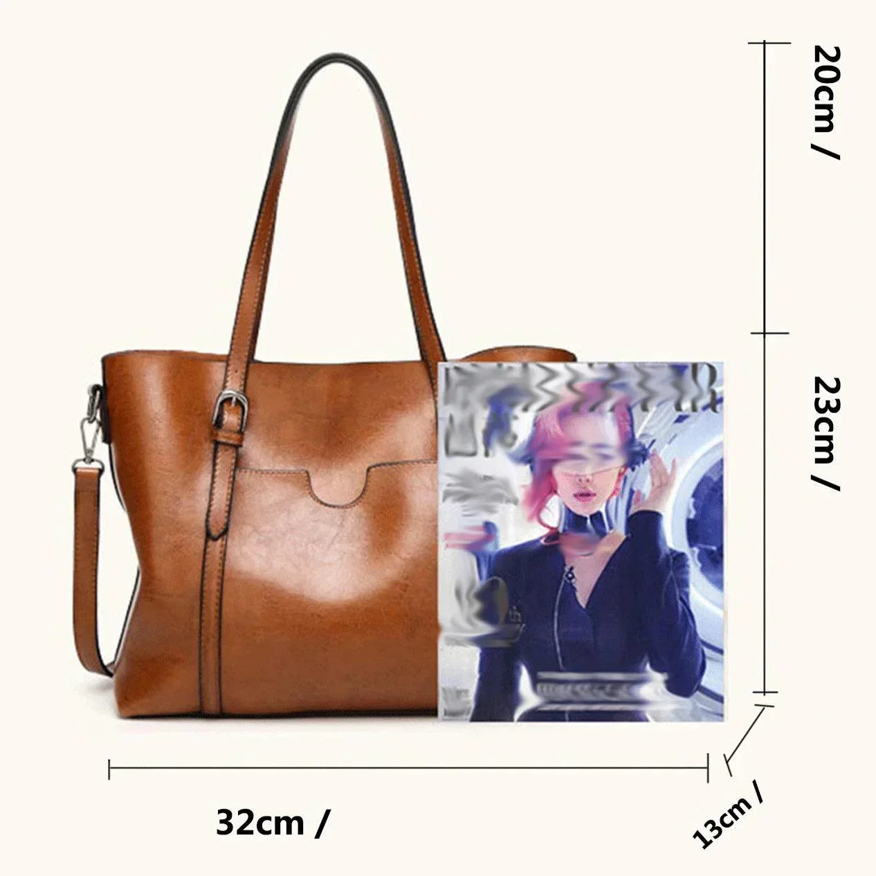 Trendé™ | Glamour Ledertasche mit zeitloser Eleganz