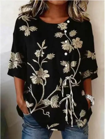 Celestina | Elegante Bluse mit Blumenmuster