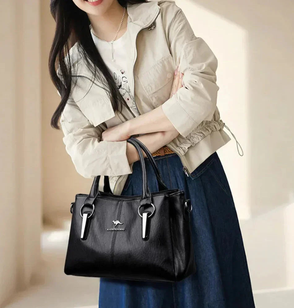 Trendé™ | Viola57117 Ledertasche mit zeitloser Eleganz