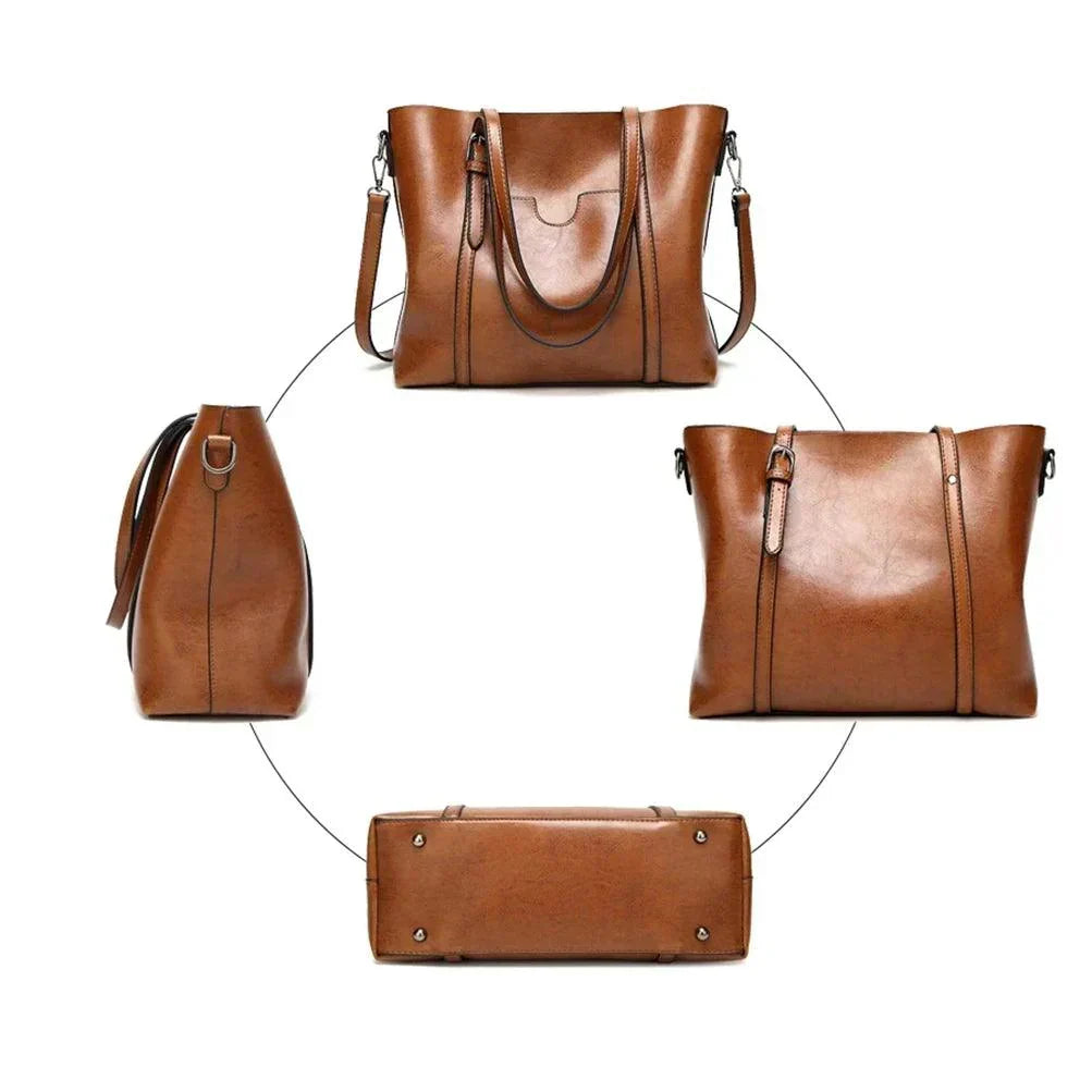 Trendé™ | Glamour Ledertasche mit zeitloser Eleganz
