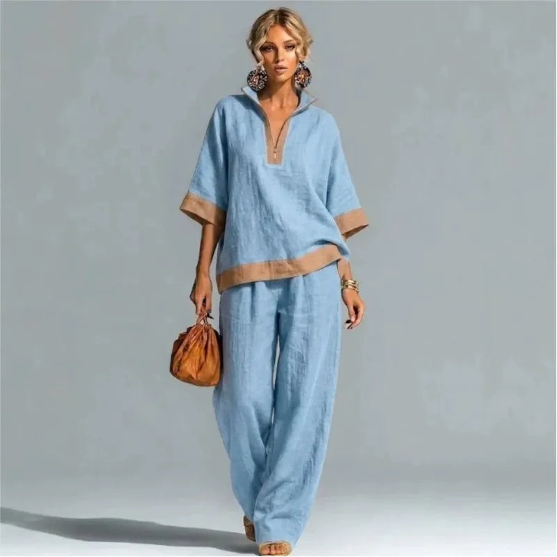 Trendé™ | Vera Vintage-inspiriertes Set im Leinenlook