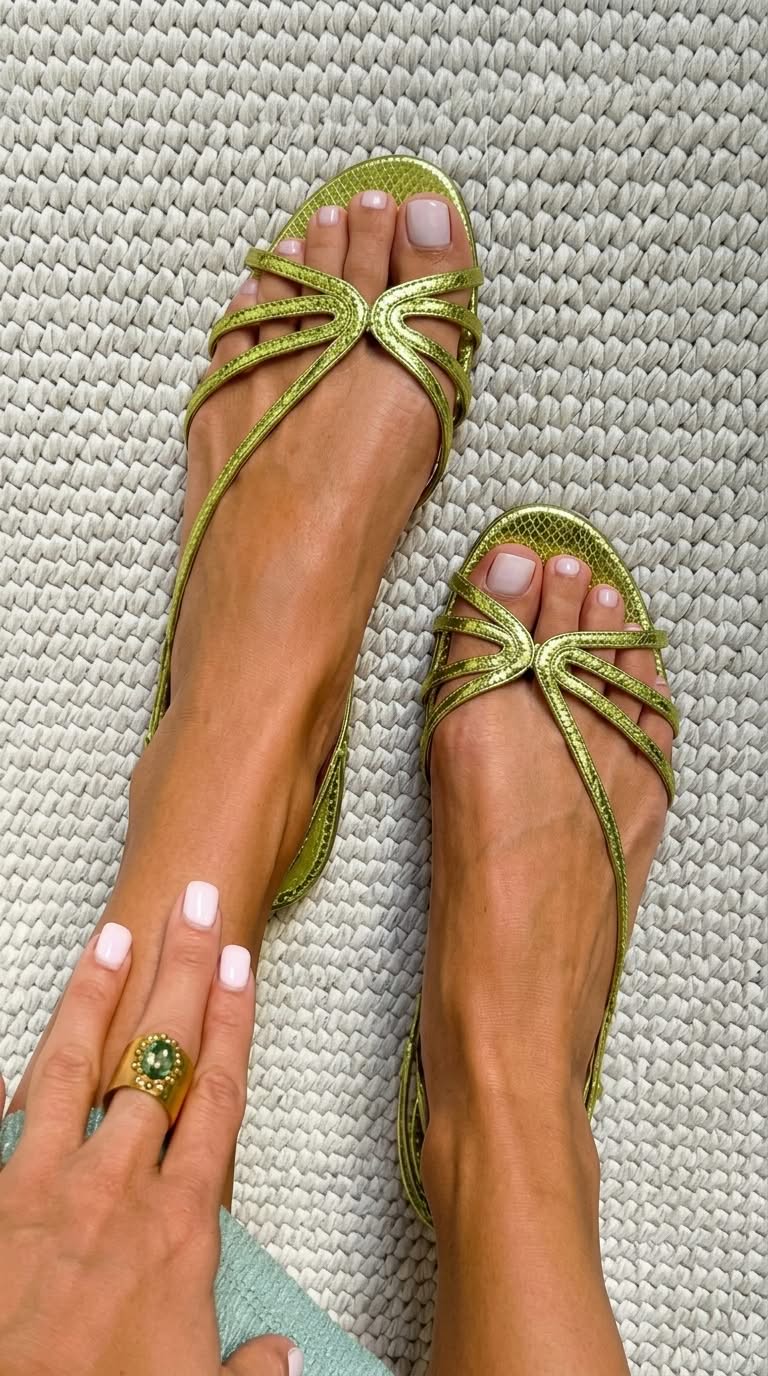 Genf | Goldene Sandalen – Sommerliche Eleganz