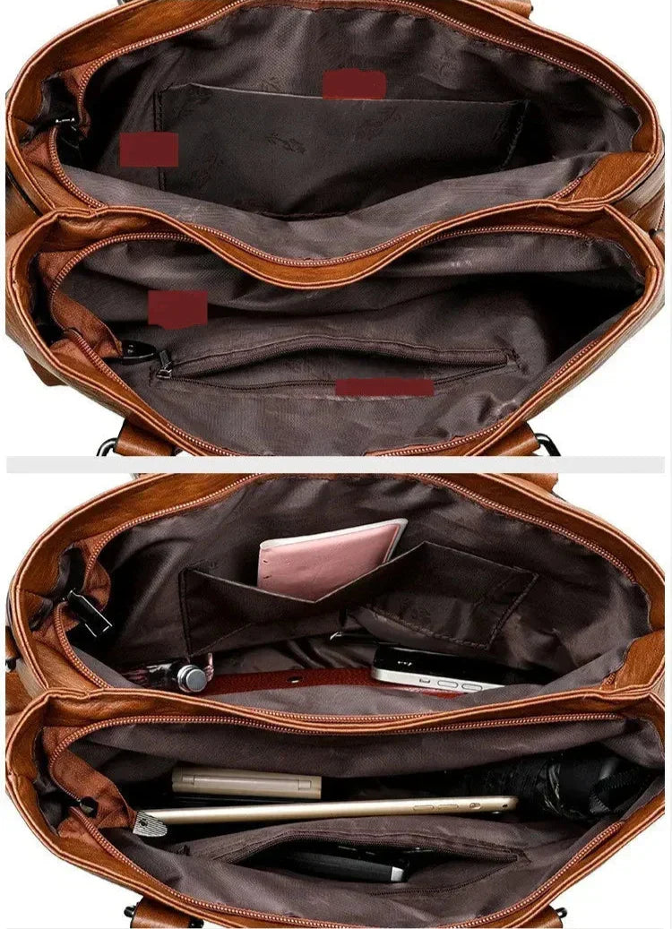 Trendé™ | Verse Ledertasche mit zeitloser Eleganz
