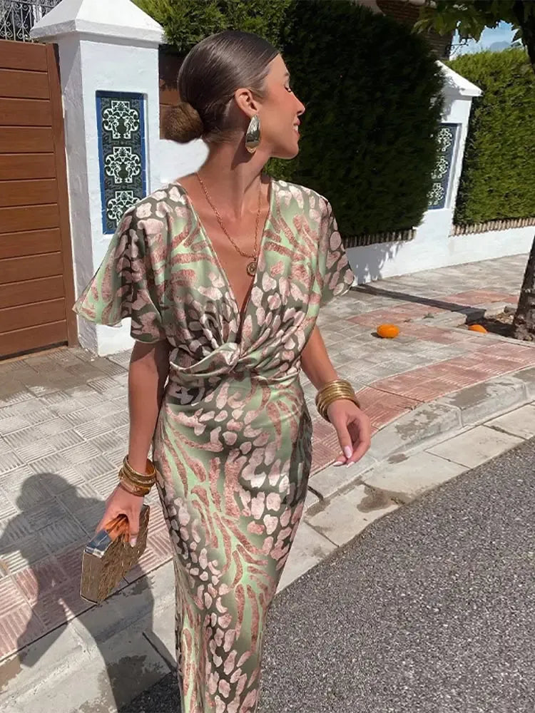 Trendé™ | Claire Midikleid in Kupferoptik