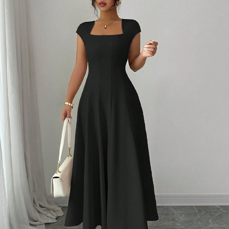 Trendé™ | Aurelia A-Linien-Maxikleid mit Karree-Ausschnitt