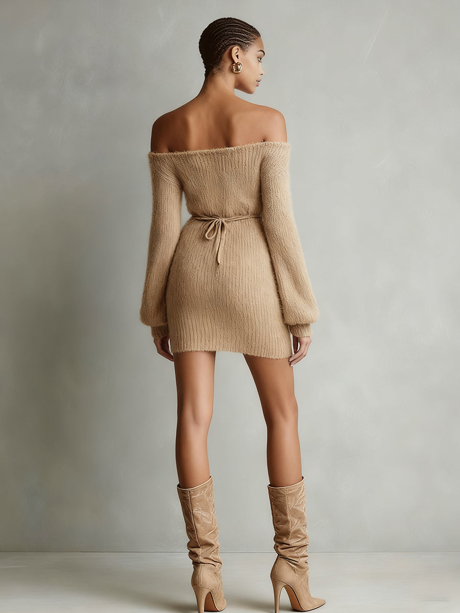 Trendé™ | Ilona Strick-Minikleid mit Gürtel