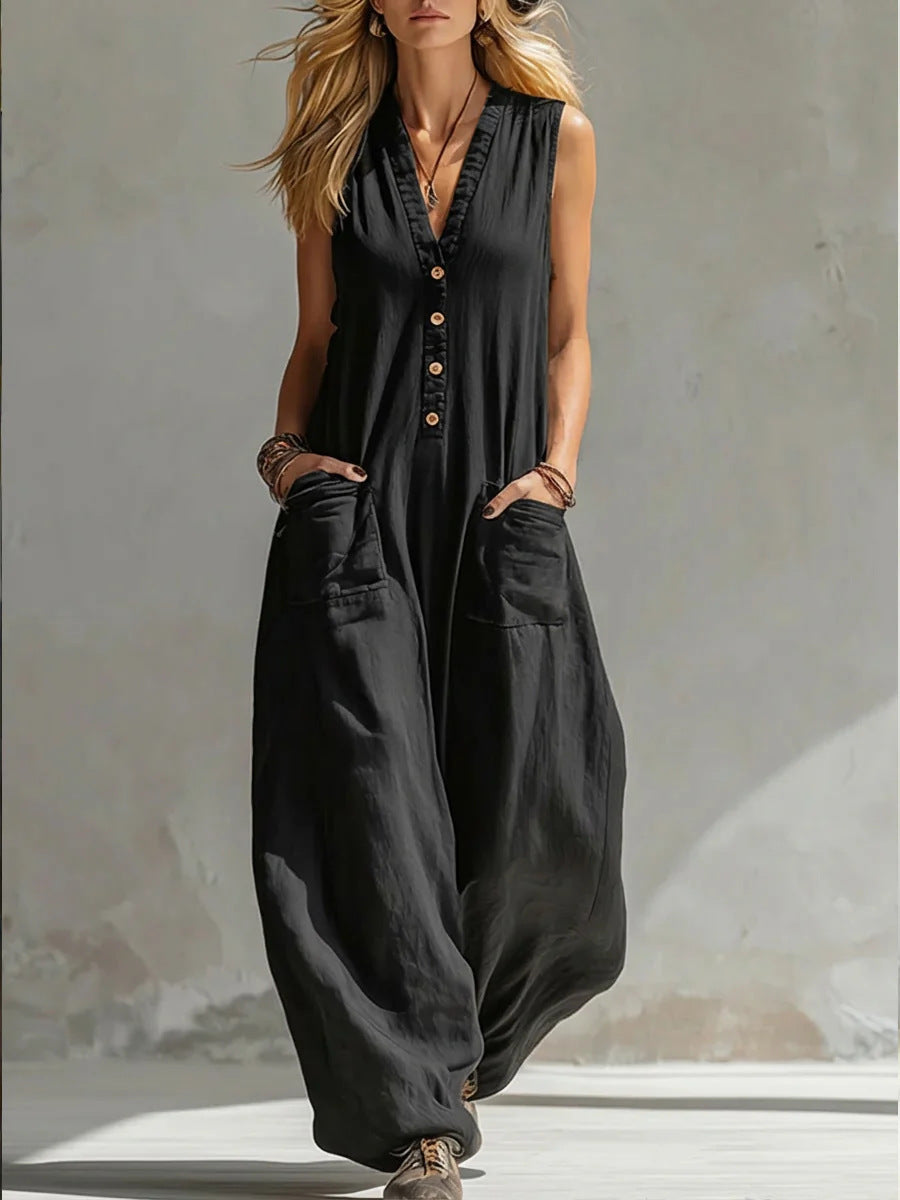 Farella - Locker geschnittener Bodysuit mit weitem Bein