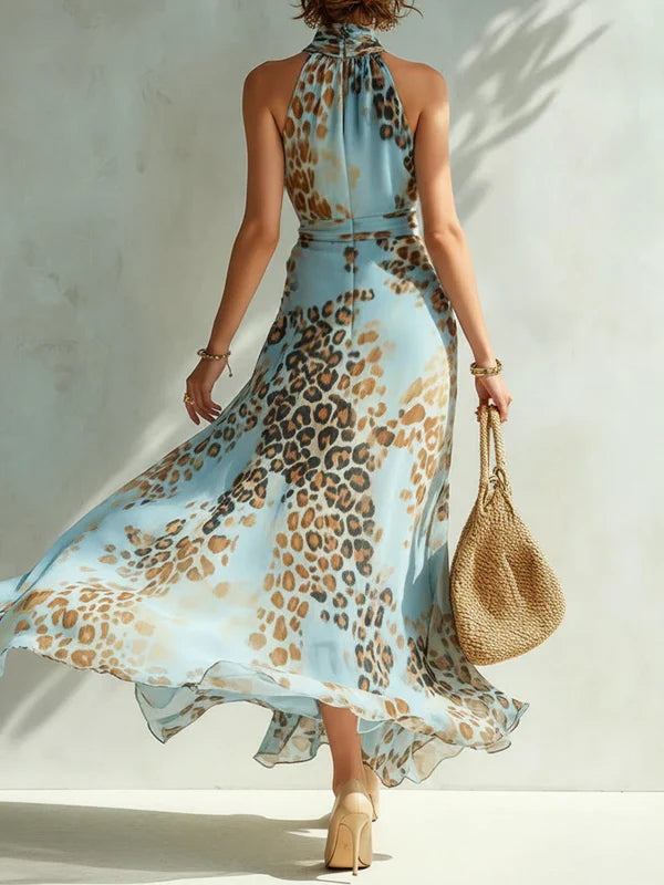 Trendé™ | Desiree Glamouröses Maxikleid mit Animal-Print
