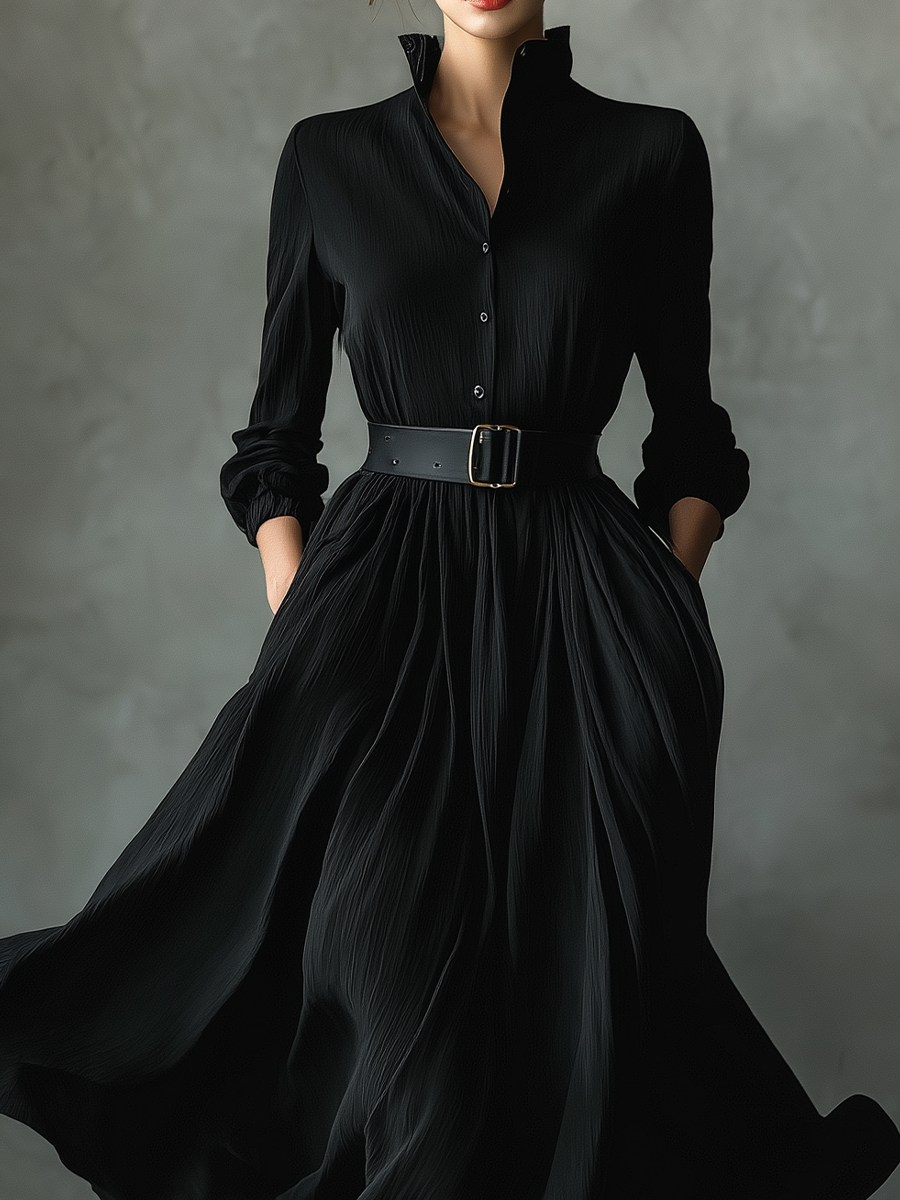 Trendé™ | Bettina Maxikleid mit Plisseefalten