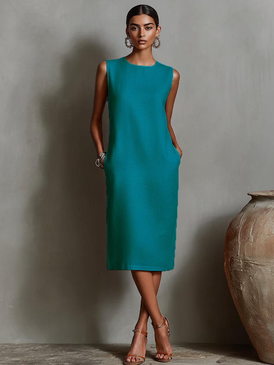 Trendé™ | Malia Leinen-Sommerkleid mit Taschen