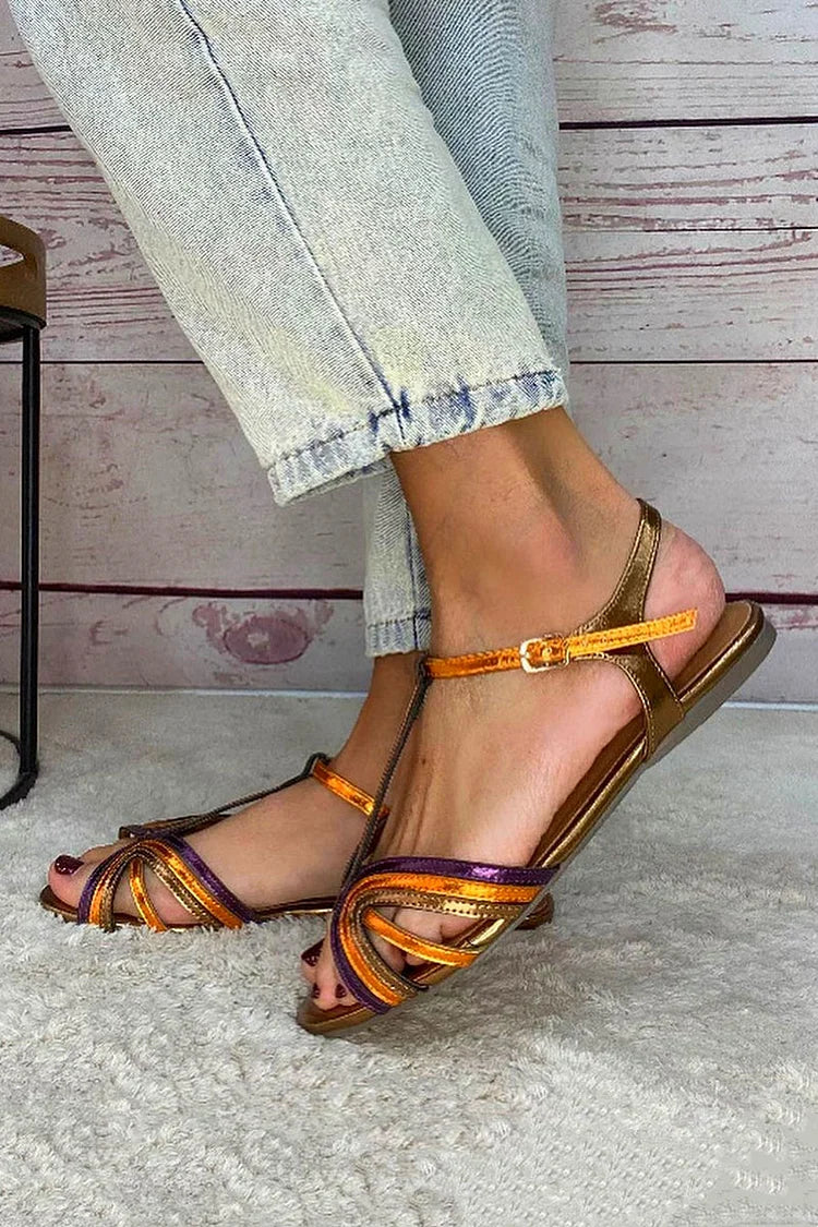 Viviana | Sandalen in Mittelmeerfarben