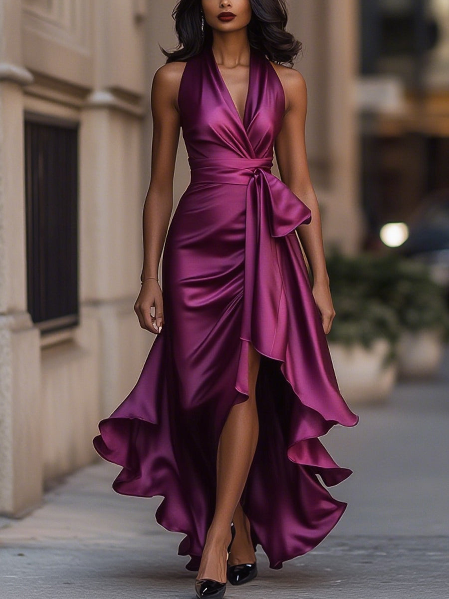 Trendé™ | Valeria Elegantes Satin-Abendkleid