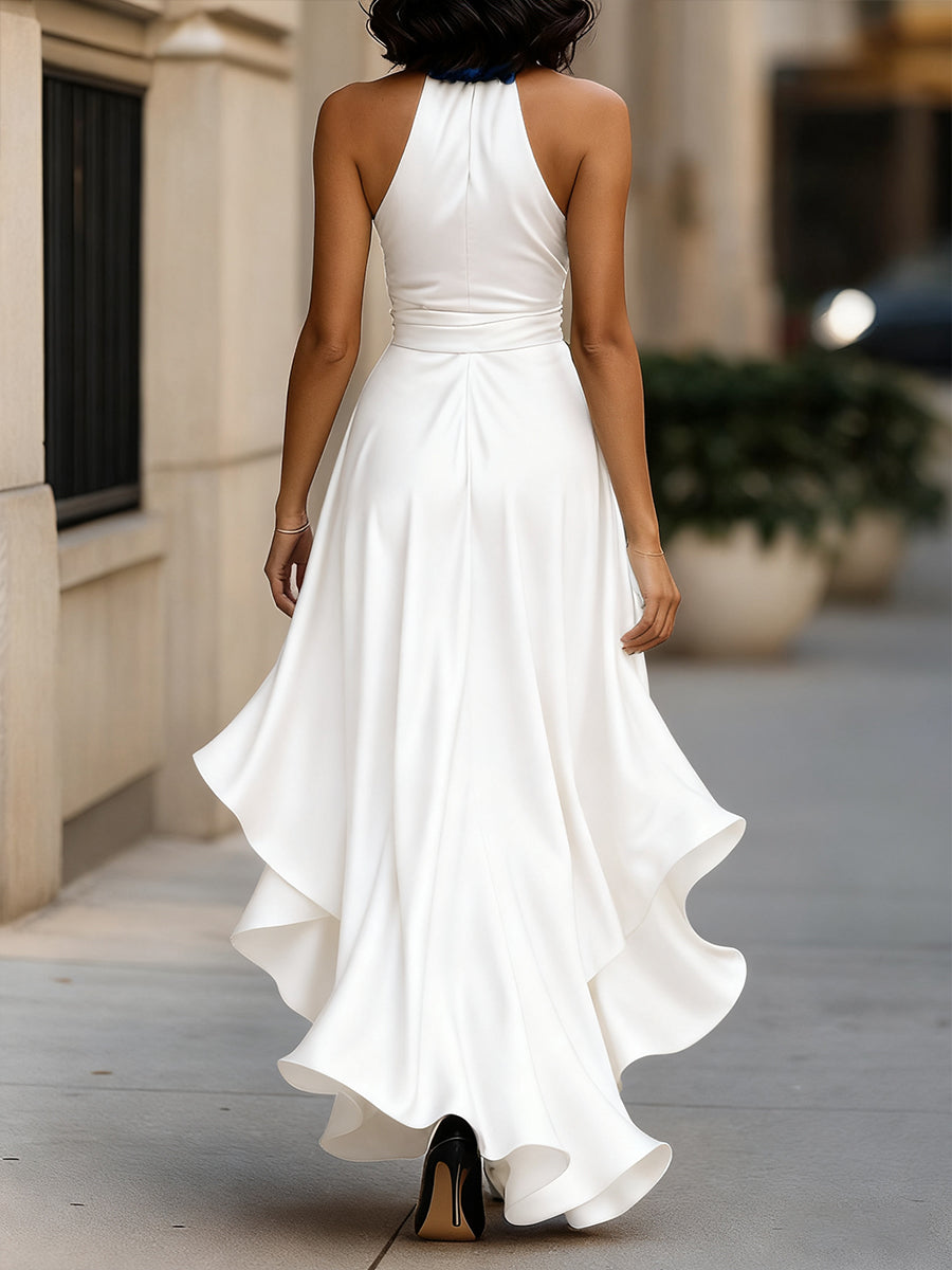 Trendé™ | Valeria Elegantes Satin-Abendkleid