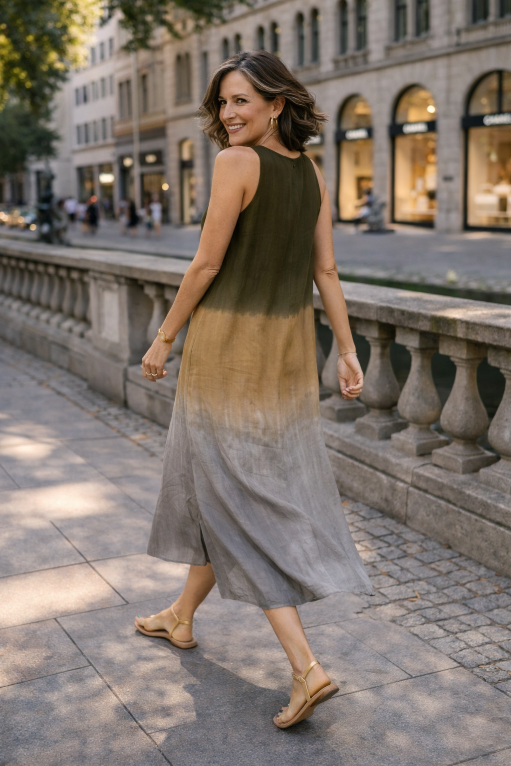 Trendé™ | Sophie Bedrucktes Kleid mit fliessendem Schnitt